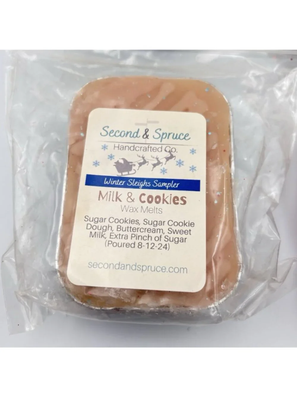 4 Second & Spruce Vendor Wax Mini Loaf Wax Melts Gourmand Winter Bakery Scents